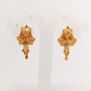 916 gold earrings perfect for women