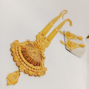 22k gold long rani haar necklace set