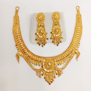22k gold chain hanging Necklace set