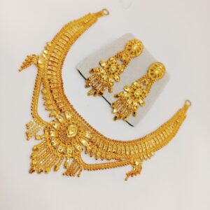 22k gold chain hanging Necklace set