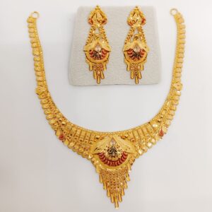22k gold Handmade design Necklace set