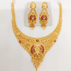 916 gold wedding Necklace set