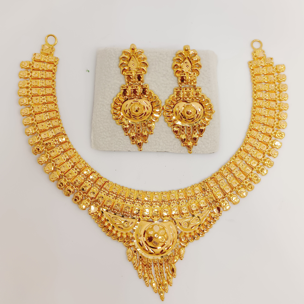 916 gold Garish Design Necklace set