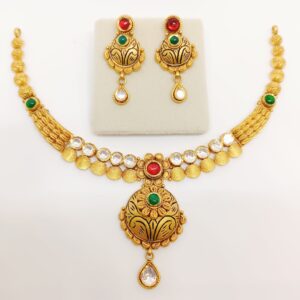 22k gold antique design Necklace set