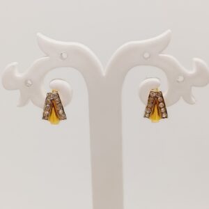 20k Gold cz top daily wear Earrings