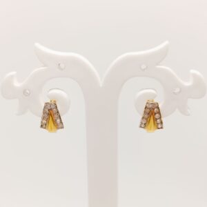20k Gold cz top daily wear Earrings