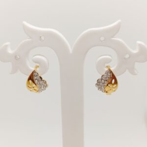 20k gold Leaf design earring