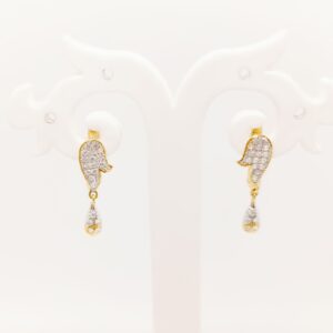 20k gold Natural design earring