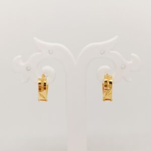 gold plain kade earring