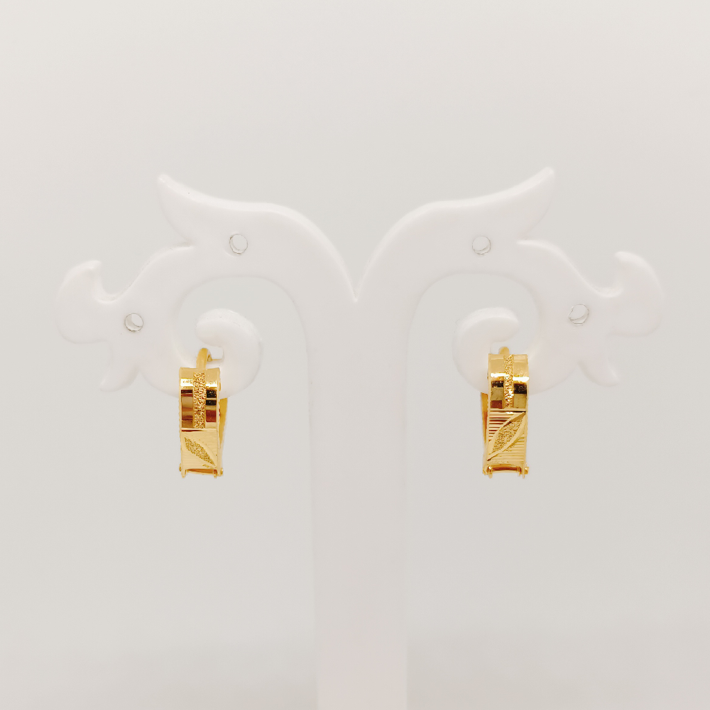 gold plain kade earring - Image 2