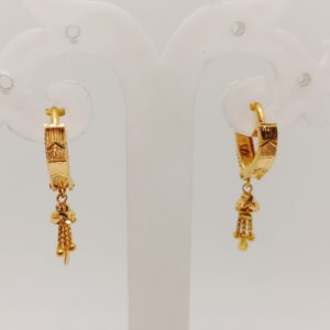 916 Gold Plain Kade Stay Earrings
