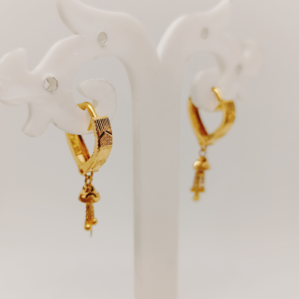 916 Gold Plain Kade Stay Earrings