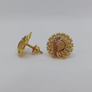 916 Gold Kalkatti Design Earrings
