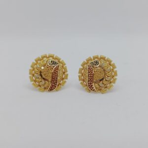 916 Gold Kalkatti Design Earrings