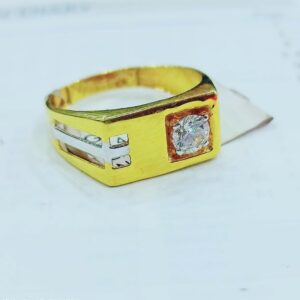 22KT Gold Fancy Single stone Ring GJ-R02