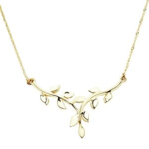916 Gold Delicate Floral Design Necklace GJ-N04