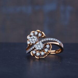 916 Gold Elegant Diamond Ring