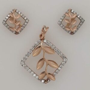 18KT/750 SHAINY  PENDANT SET GPBS-0013