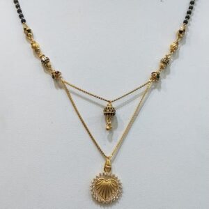 22KT/916 FANCY DAMINI MANGALSUTRA  GMS-032