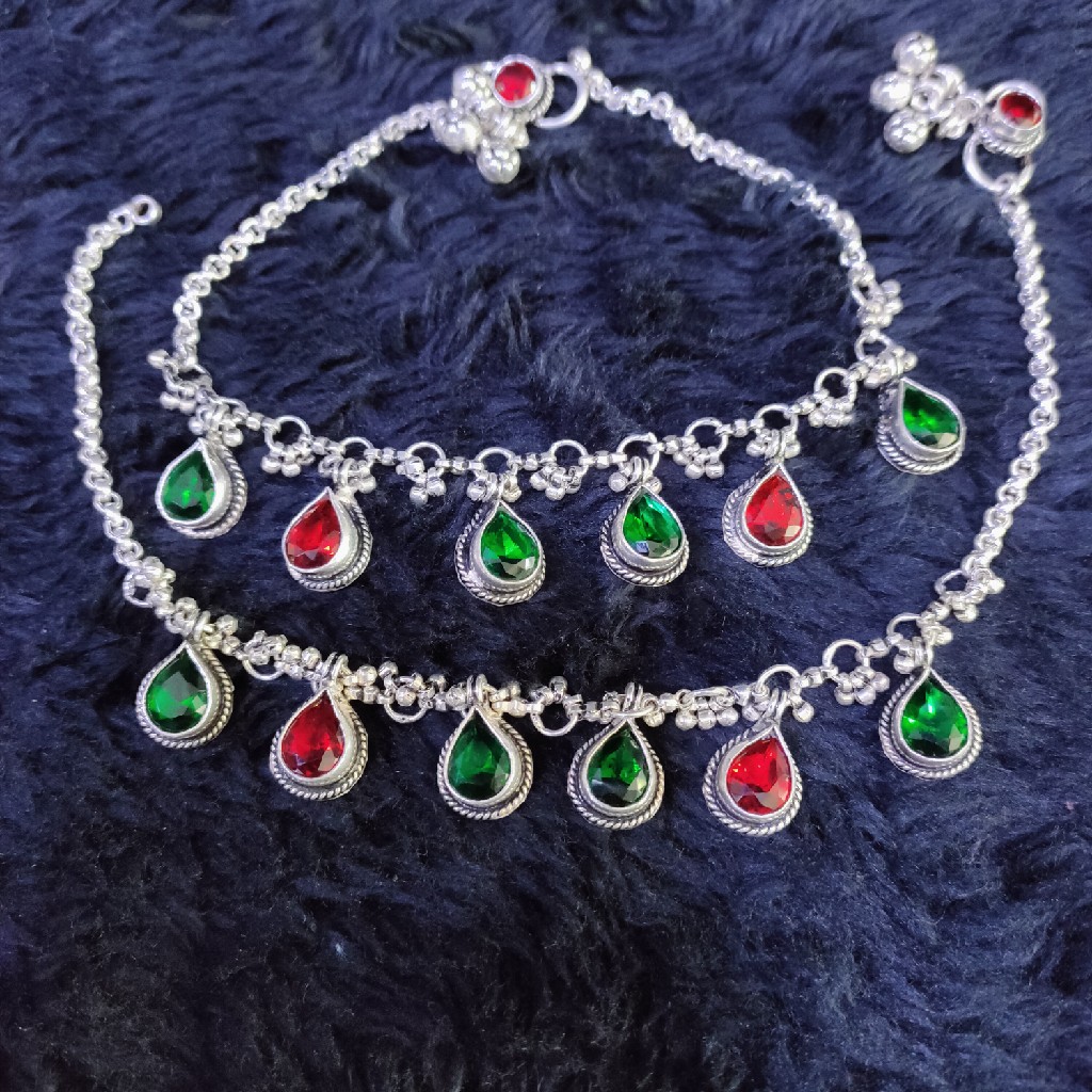 Silver morden antique payal spy-682