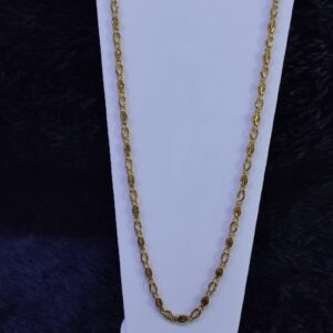 22KT/916 Yellow Gold Aanamra Fancy Chain For Unisex
