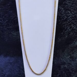 22KT/916 Yellow Gold Belcher Rodiyam Chain For Unisex