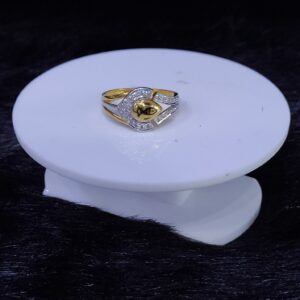22kt/916 yellow gold lyra fish ring for women