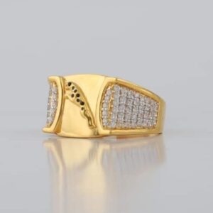 22KT/916 Yellow Gold Melvin Jaguar Ring For Men