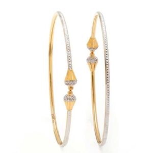 22KT Yellow Gold Dafne Rodiyam  Bangles For Women