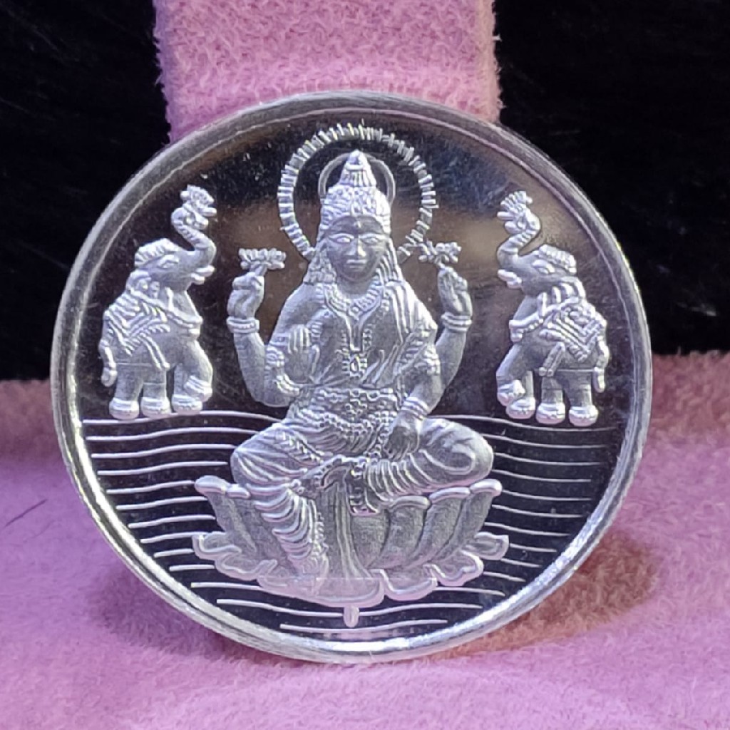 999 silver fifteen gram laxmi ji silver coin