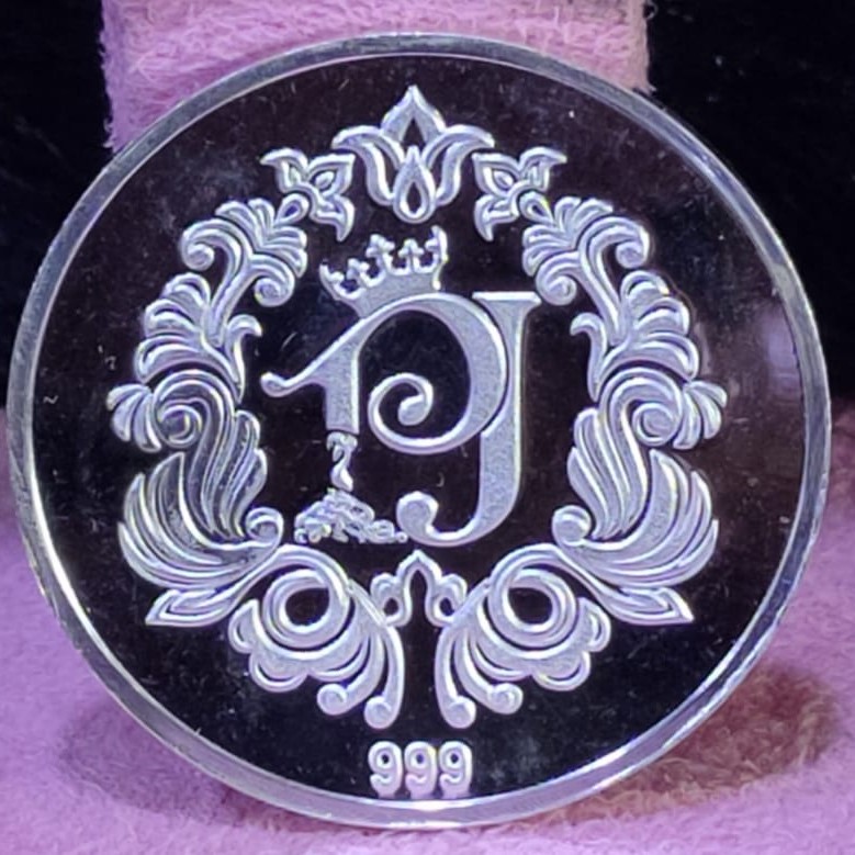 999 Silver Ten Gram Laxmi Ji Silver Coin - Image 2