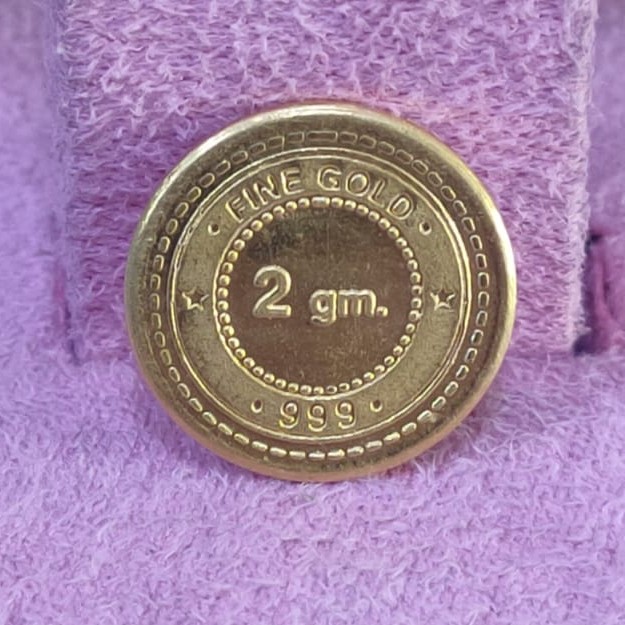 24kt 2 gram gold coin