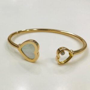 22KT Yellow Gold Desirous Heart Shape Brecelet For Women