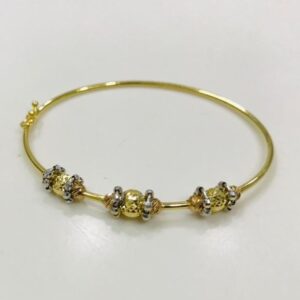 22Kt Yellow Gold Floral Ambrosia Bracelet For Women
