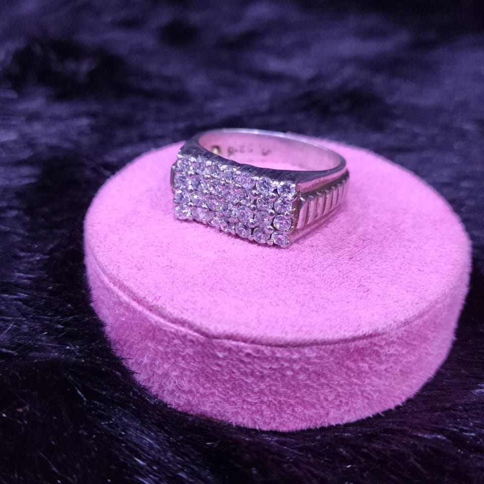 92.5 Sterling Silver Ulva ring For Men