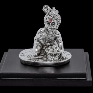 92.5 Sterling Silver Ladoo Bal Gopal Thakur Ji Krishna Kanha  Murti
