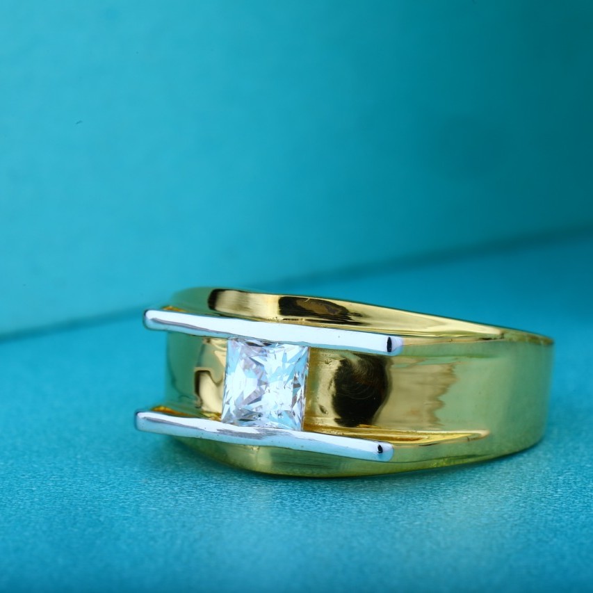 22Kt Yellow Gold Solitaire Valera Ring For Women