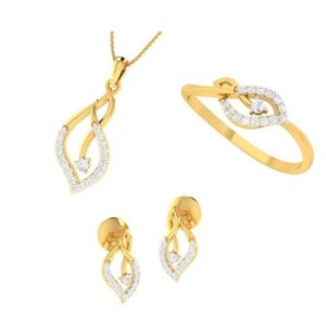 22KT Yellow Gold Argi Combo set For Women
