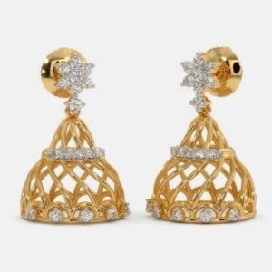 22KT Yellow Gold Vicente Earrings For Women