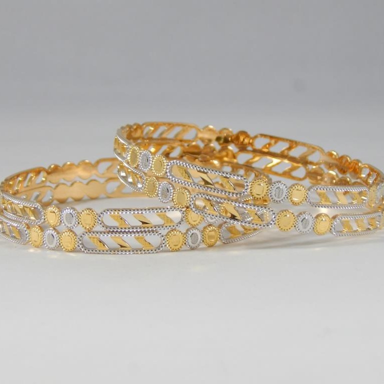 22Kt Yellow Gold Ojasvi Twister Bangles For Women