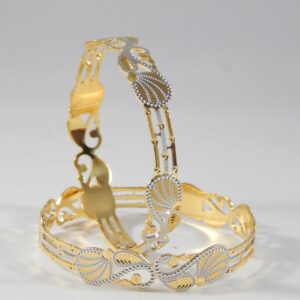22Kt Yellow Gold Robertina Cnc Bangles for Women