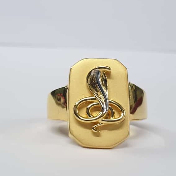 22kt Gold plain Goga maharaj Ring for Men