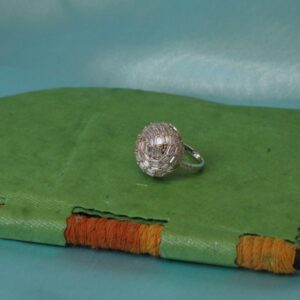 92.5 Sterling Silver Choki Two Tone Ladies Ring