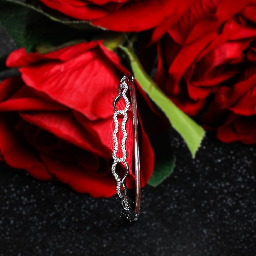 92.5 Sterling Silver Fancy & Cz Brecelet For Women