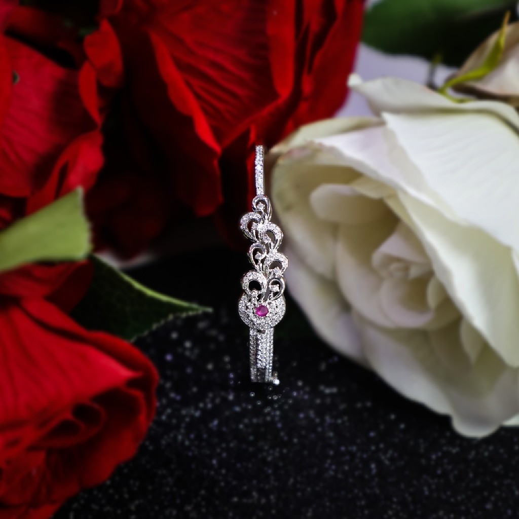 92.5 Sterling Silver Unique Peacock Brecelet for Women