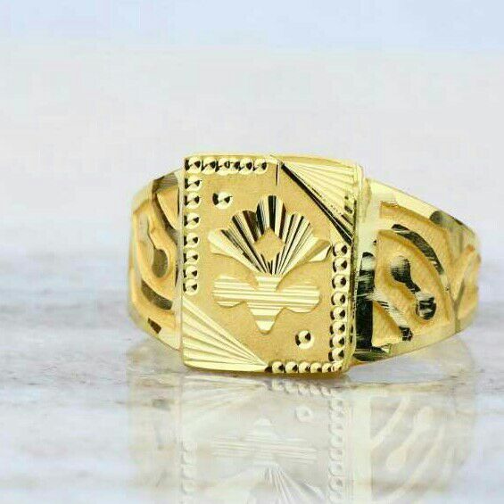 Gold Casting Gents Ring 916