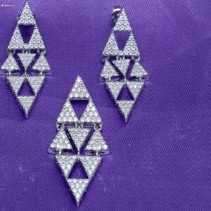 92.5 Silver Woman Pendent Set  PJ PBS003