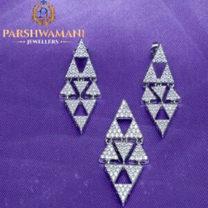 92.5 Silver Woman Pendent Set  PJ PBS003