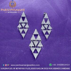 92.5 Silver Woman Pendent Set  PJ PBS003