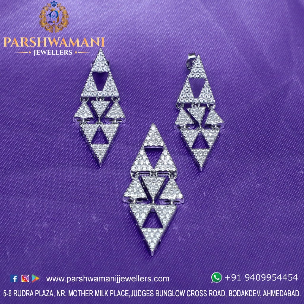 92.5 Silver Woman Pendent Set  PJ PBS003